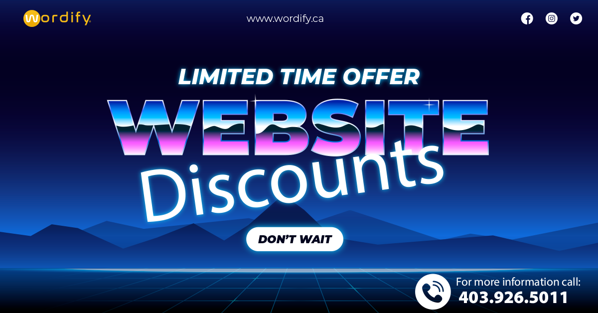 Calgary Website Discounts